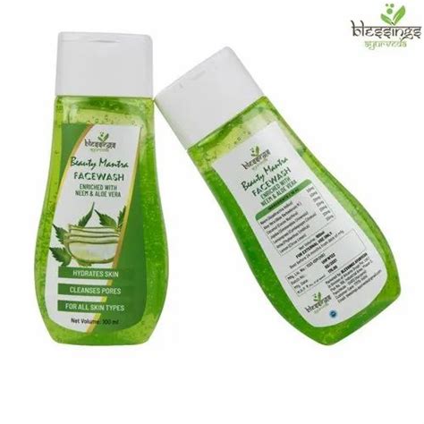 Blessings Ayurveda Green Neem Aloe Vera Face Wash Type Of Packaging Plastic Bottle At Rs 100