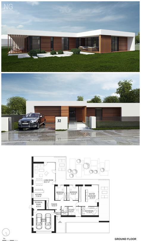 modern 240 m2 house designed by NG architects สถาปตยกรรม บานในฝน