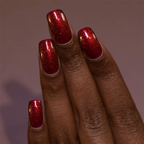 Penny Red Copper Shimmer Nail Polish By Ilnp