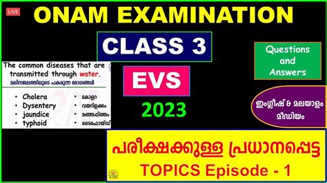 Class Onam Exam Evs Questions And