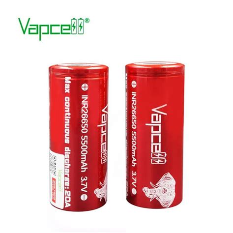 New Arrival High Drain Battery Vapcell Inr26650 Highest Capacity