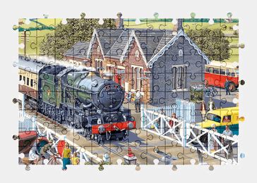 Village Train Station Jigsaw Puzzles Online