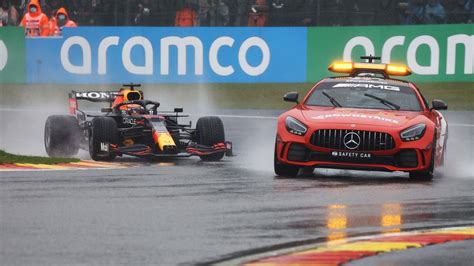 Formula Belgian Grand Prix As It Happened Poor Weather Forces Race