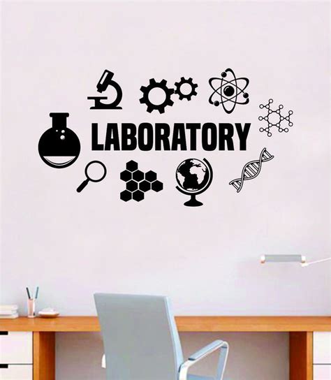 Laboratory Science Quote Decal Sticker Wall Vinyl Art Home Room Decor