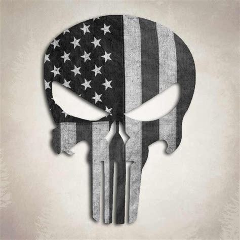 Punisher Skull Subdued Flag Sniper Decal Military Sticker