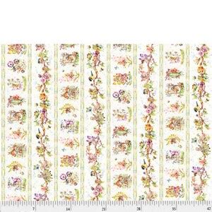 Mystical Border Stripe Cotton Fabric Fairy Garden FAIG5155E Sillier