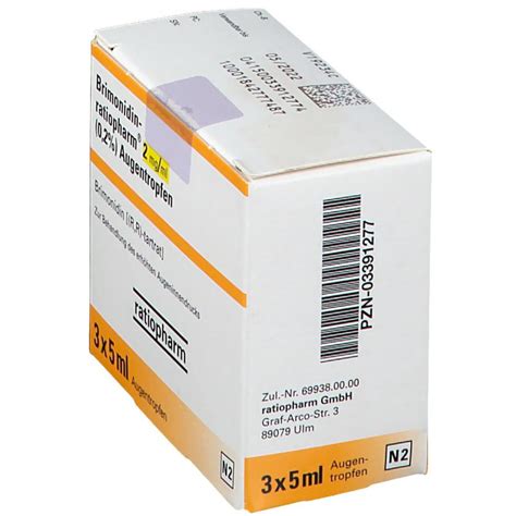Brimonidin-ratiopharm® 2 mg/ml (0,2%) 3x5 ml - shop-apotheke.com