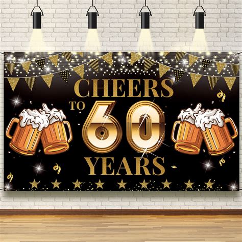 50th Anniversary Decorations Birthday Decorations For Men Happy 60th