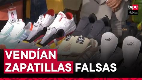 La Victoria Incautan Mil Zapatillas Falsificadas Valorizadas En