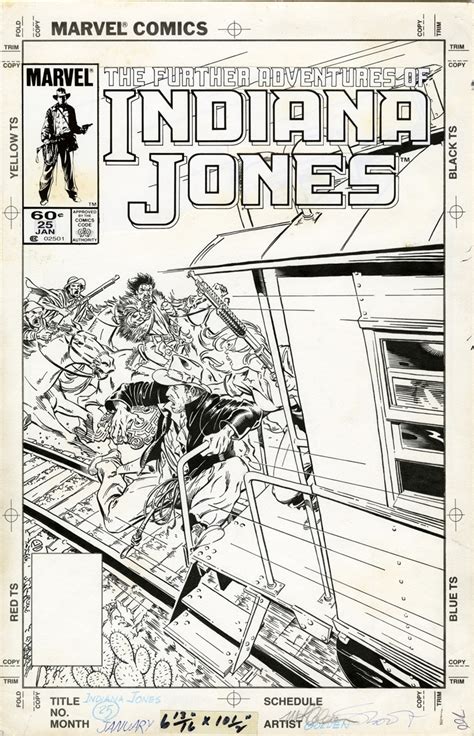 Marvel Comics of the 1980s: 1984 - Anatomy of a Cover - Indiana Jones #25