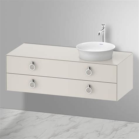 Duravit White Tulip Meuble Sous Vasque 2 Tiroirs Blanc Nordique Mat