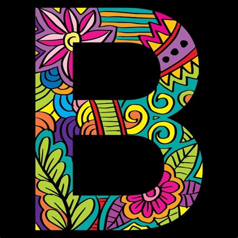 Premium Vector Hand Drawn Doodle Alphabet Letter B