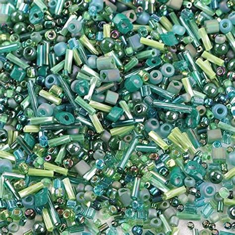 Amazon Niziky 1000PCS Mixed Glass Seed Beads Glass Bugle Beads 1