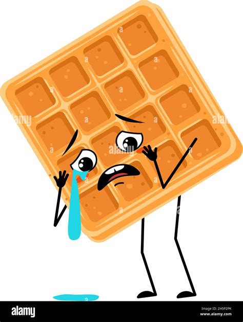 Cartoon Waffle With Face