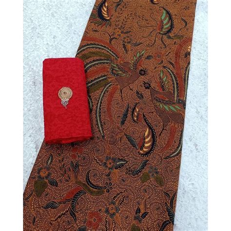 Jual Kain Batik Laweyan Solo Motif Burung Terbang Colet Sogan