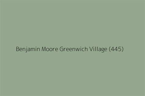 Benjamin Moore Greenwich Village Color Hex Code