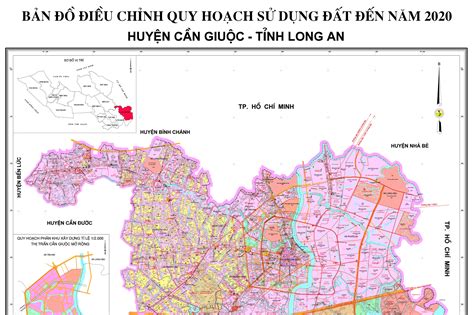 Bản đồ Quy Hoạch Sử Dụng đất Huyện Cần Giuộc Tỉnh Long An