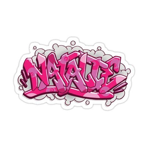 Natalie Graffiti Lettering Sticker For Sale By Namegraffiti