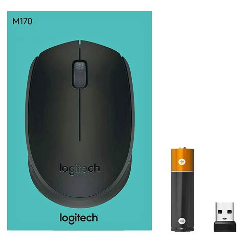 Mouse Logitech M170 Wireless Preto 910 004940 Mundoware