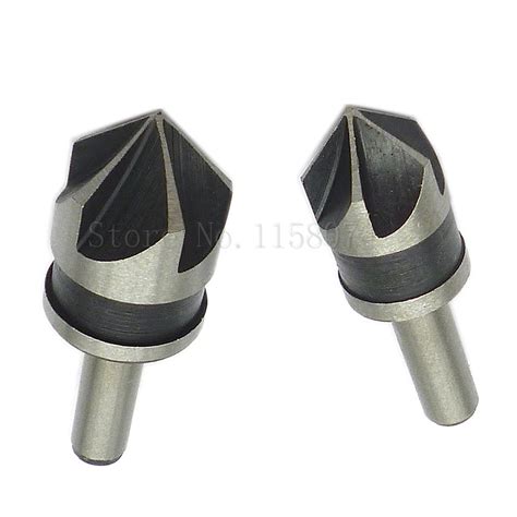 2pcs 82 Degree Countersink Drill Bits Set 1 2 5 8 Five Edge