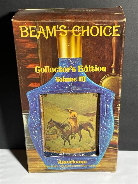 Vintage Beam S Choice Volume Iii On The Trail Empty Decanter W Box Ebay