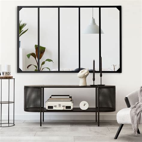 Miroir Verri Re Noir Style Industriel Cm Id Market