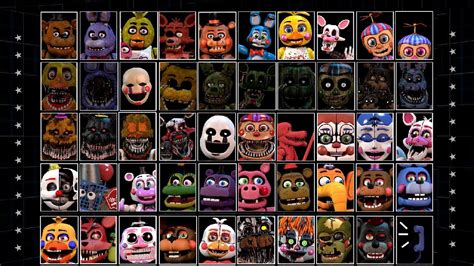 [fnaf Sfm] Ultimate Custom Night Menu In Sfm Youtube