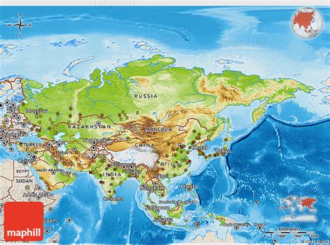 Large Detailed Relief Map Of Asia Asia Mapsland Maps Of The World Images