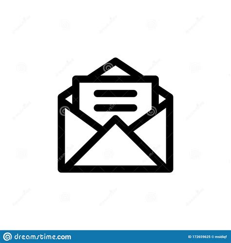 Inbox Mail Message Icon Stock Vector Illustration Of Mail 172659625