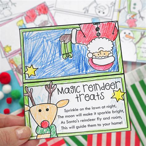 Kawaii Christmas Colouring Page Kate Hadfield Designs