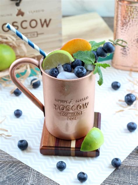 Peach Blueberry Moscow Mule Recipe This Fairy Tale Life