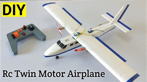 How To Make Rc Twin Motor Airplane Out Of Thermocol DIY Twin Otter