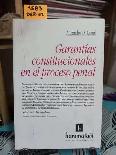 Garantías Constitucionales En El Proceso Penal A Carrió Cuotas