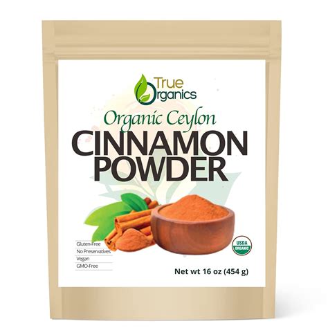 Buy True Organic Ceylon Cinnamon Powder 1 Pound Bulk Bag Certified