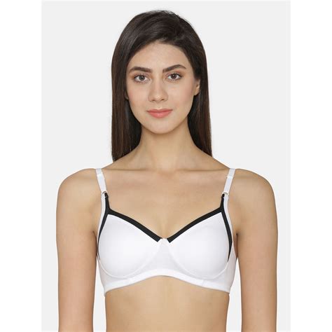 Abelino White Non Wired Non Padded Full Coverage Bra White Buy