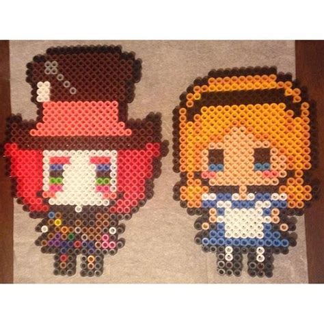 Alice In Wonderland Perler Beads By Meganmorphine Original Melty