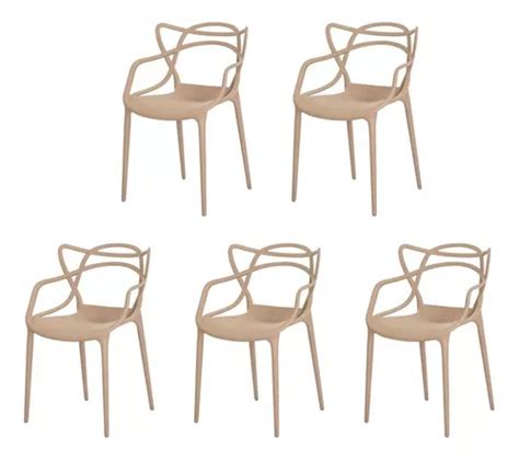 Kit 5 Cadeiras Allegra Cozinha C Cores Estrutura Da Cadeira Nude Parcelamento Sem Juros