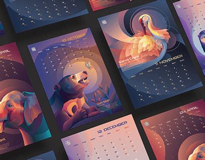 Calendar Design Ideas Projects :: Photos, videos, logos, illustrations and branding :: Behance