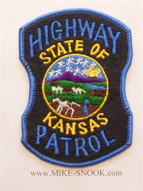 Mike Snooks Police Patch Collection State Of Kansas