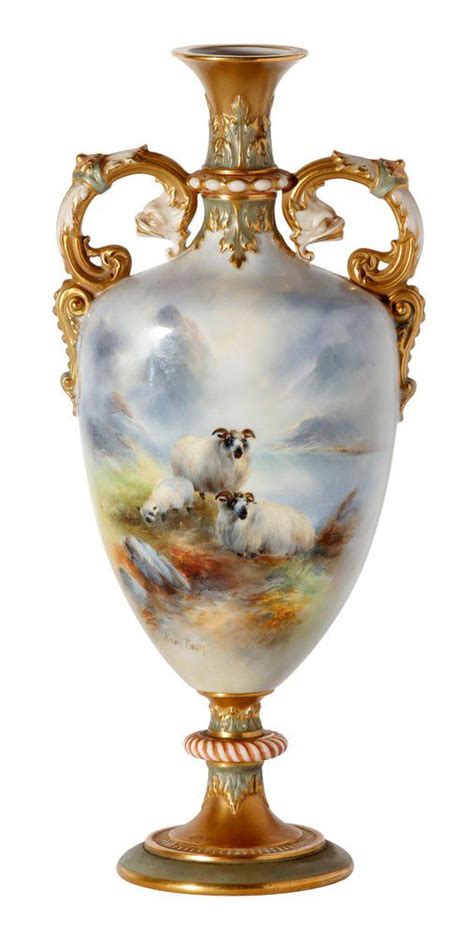 Harry Davis Royal Worcester Vase Royal Worcester Ceramics