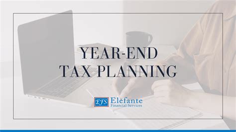 Year End Tax Planning Blog