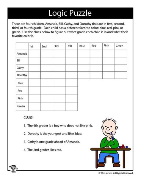 Free Printable Math Logic Puzzles