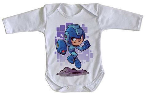 Empório Dutra Roupa Bebê manga longa Mega Man