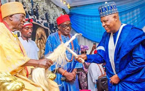 PHOTOS APC S Shettima Ganduje Bag Chieftaincy Titles In Anambra