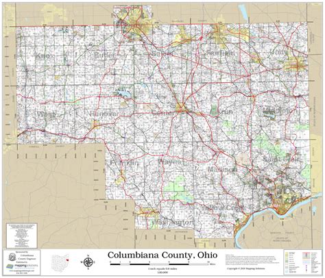 Columbiana County Ohio Map - Venus Jeannine