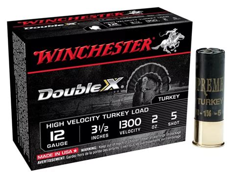 Winchester Double X High Velocity Turkey Shotshells 12 Gauge 5 Shot 3 10 Rounds 12 99