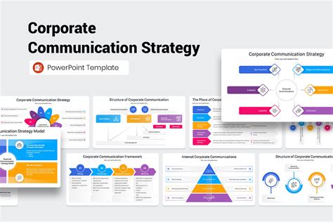 Corporate Communication Strategy PowerPoint Template Nulivo Market