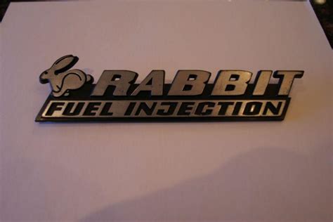 Purchase Volkswagen Vw Rabbit Fuel Injection Rear Emblem Badge Mk1 In