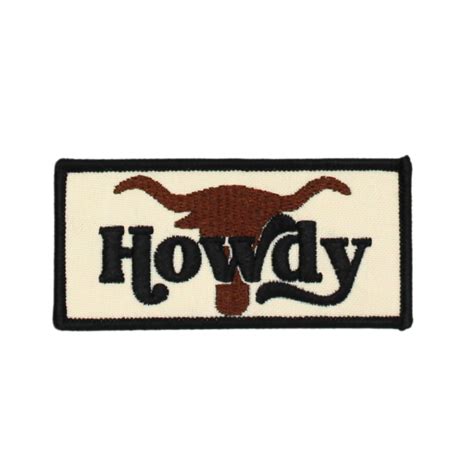 Howdy Cow Skull Patch Smallembroidery American Htv And Crafts