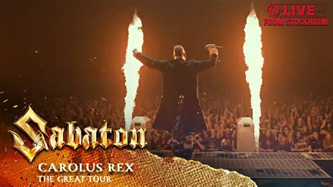 SABATON Carolus Rex Live The Great Tour Stockholm YouTube